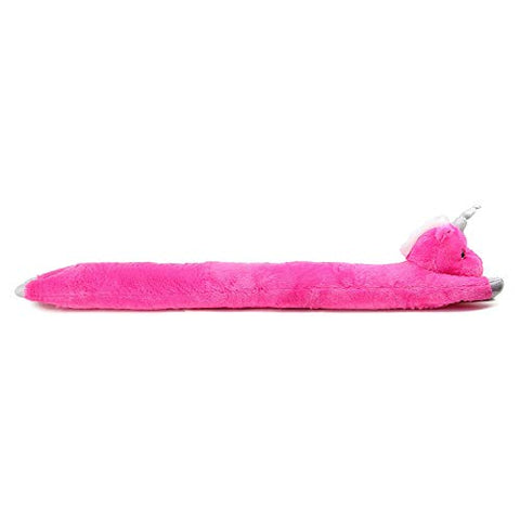 Novelty Soft Plush Unicorn Energy Saver Draught Excluder (Pink)