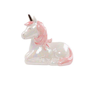 Sass & Belle Rainbow Unicorn Money Bank - White and Pink