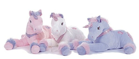 Large 13" Unicorn Plush Soft Toy Cuddly in 3 assorted Colours Luxury soft toy (Pink)
