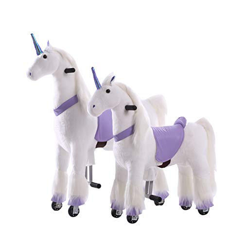 Lavender Unicorn Ride On Toy For 3 years upwards