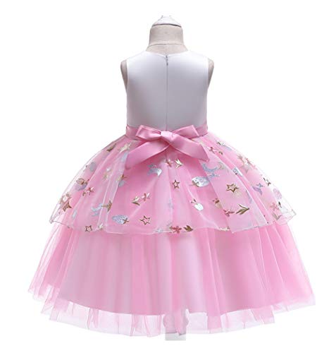 Girls Pink Tulle Skirt Unicorn Dress