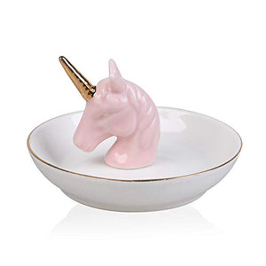 Unicorn Ring Holder | Ceramic Jewellery Dish | Tray for Ring/Earring/Necklace