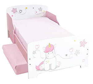 Unicorn Bed | 140 x 70 cm | With 2 Storage Drawers | Children | Fun House 