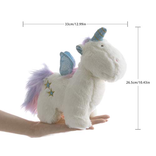 Unicorn Squeaky Dog Toy Plush 