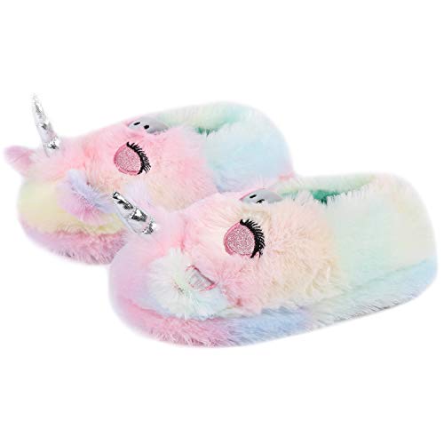 Girls Novelty Unicorn Slippers | Soft & Fluffy 