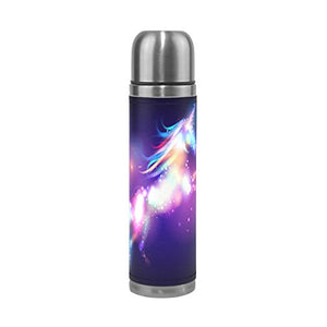 Galaxy Unicorn Flask | Water Bottle | Double Wall Vacuum Insulated Thermos Flask 