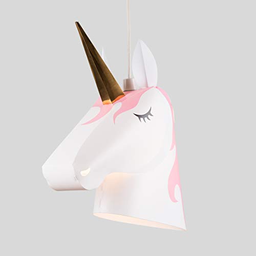 Unicorn Head Light Shade Lamp Shade Ceiling Pendant 