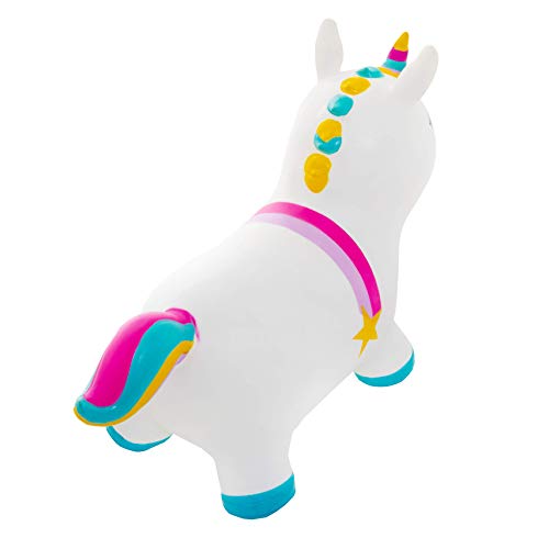 Inflatable Unicorn Animal Bouncer | White & Rainbow  