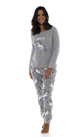Born To Sparkle Women's Pyjamas Unicorn Design 