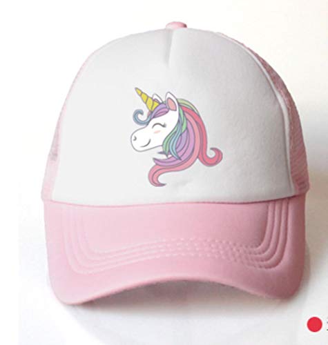 Kids Pink Unicorn Baseball Cap