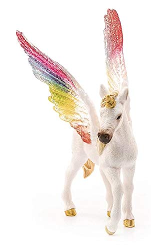 Beautiful Colourful Pegasus Unicorn Figurine 