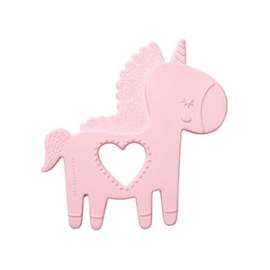 Unicorn Silicone Teether - Pale Pink