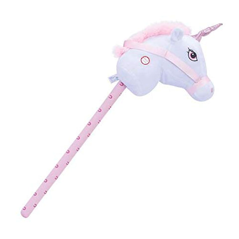 Unicorn Hobby Horse | Giddy Up | 75cm | White & Pink 