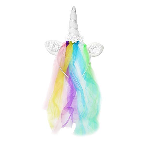 Rainbow Unicorn Fancy Dress Costume Headbands (Unicorn Veil Headband)