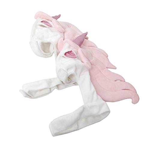 Pink & White Unicorn Cat Outfit Novelty Costume
