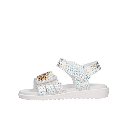 Lelli Kelly LK1506 (AA57) Unicorno 2 Bianco/Argento Adjustable Sandals - 10 UK