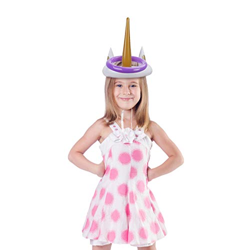 Inflatable Unicorn Ring Toss Game With 12pcs | Unicorn Game For Adults & Kids