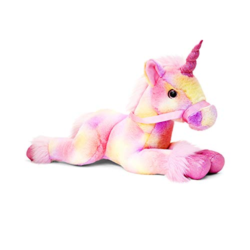 Pink Multicoloured Girls Large Giant Soft Unicorn Toy 