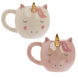 Enchanted Unicorn Ceramic Shaped Mug - Pink