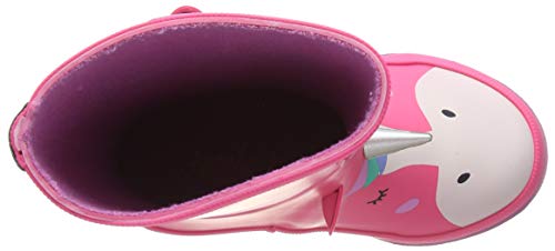 Joules Pink Unicorn Wellington Boots