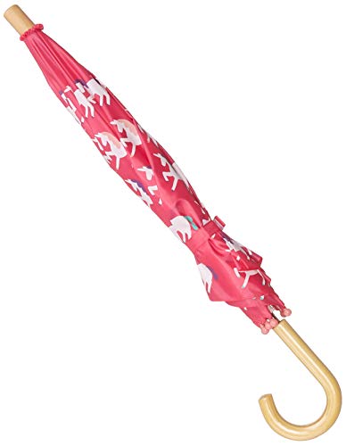 Hatley Girl's Mystic Unicorn Umbrellas, Pink , One Size
