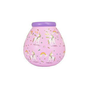 Unicorn pattern money box pink pot of dreams