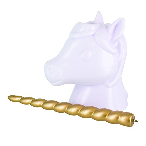 White & Gold Ceramic Unicorn Pen Holder 