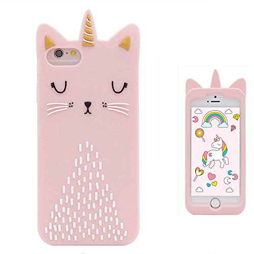 Leosimp Unicorn Cat Case for iPhone 8 7 6 6S,Cute 3D Pink Cartoon Anim – All Things Unicorn Leosimp Unicorn Cat Case for iPhone 8 7 6 6S,Cute 3D Pink Cartoon Anim – All Things Unicorn