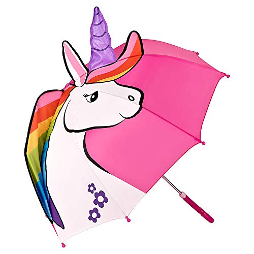 Girls Unicorn Pink Umbrella 