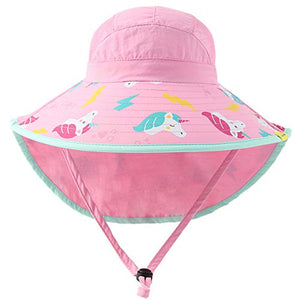 Pink Unicorn Sun Hat with UV protection 
