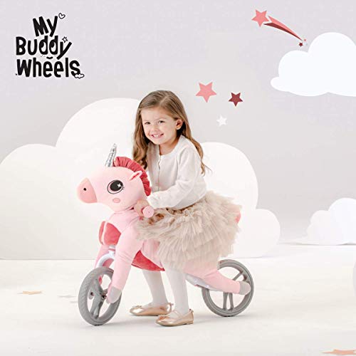 Plush Unicorn Balance Bike Toddler Girls