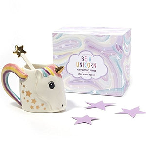 Cute unicorn mug and spoon set. Amazing gift idea!