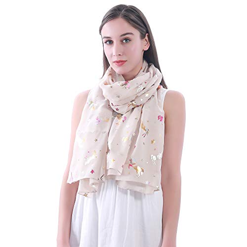 Ladies Unicorn Scarf Women's Pashmina 