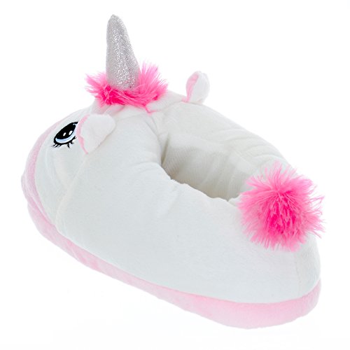Women's Novelty Unicorn Slippers Magical Pink & White