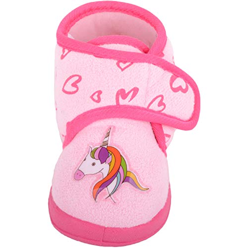 Infants Unicorn Slippers | Girls | Pink 