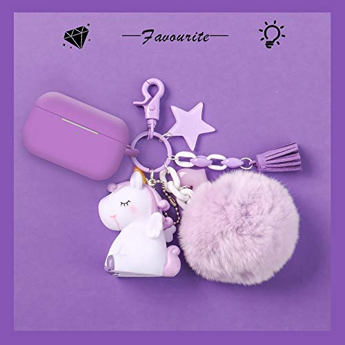 Purple Unicorn Airpod Case 