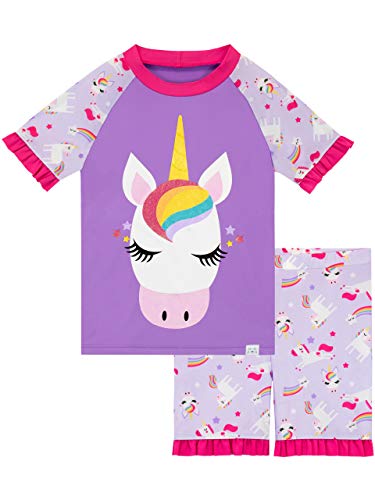 Harry Bear Girls Unicorn Swim Set Purple Ages Various