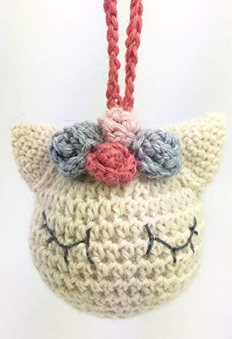 Crochet Unicorn Bauble Ornament For The Christmas Tree 
