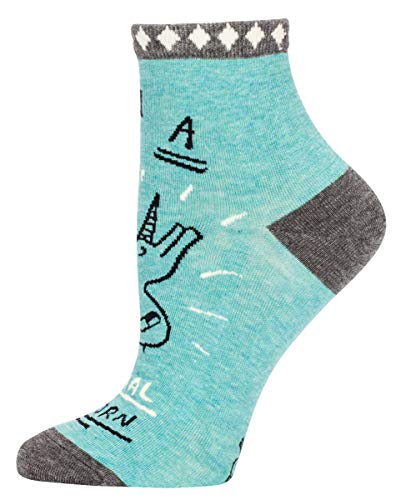 Turquoise Women's Unicorn Socks 