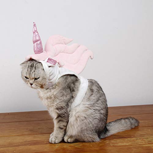 Unicorn Cat Costume For Cats | Pet Costume | Pink | Novelty Pet Supplies