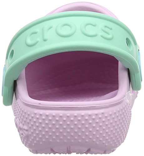 Unicorn Crocs Kids' Fun Lab Clog, Lilac, mint green