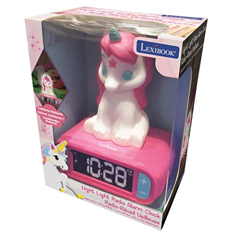 Kids Unicorn Digital Alarm Clock With Night Light | Snooze Sound Effects