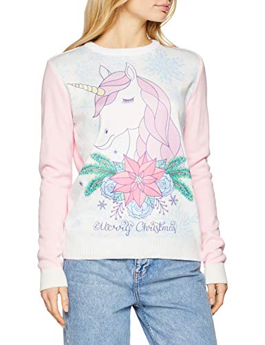 Unicorn Design Christmas Jumpers | Women's | Pink