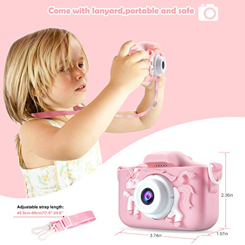 Pink Unicorn Design Digital Camera
