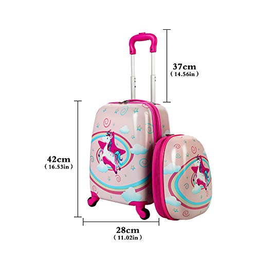 unicorn suitcase set 2