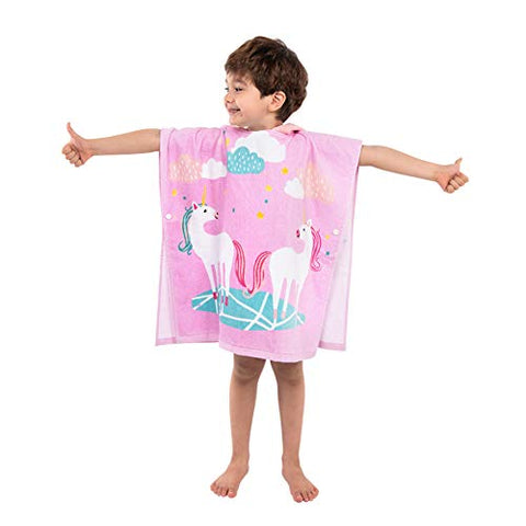 Hooded Poncho Unicorn Bath Towels | Children's | 100% Cotton
