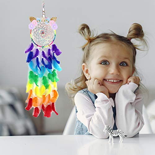 Rainbow Unicorn Dream Catcher 