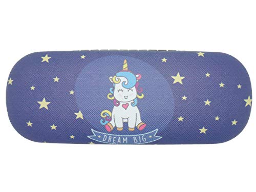 GoOpticians Dream Big Unicorn Glasses Case (Navy)