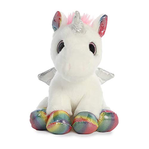 Multi- Coloured Rainbow Unicorn Soft Toy 