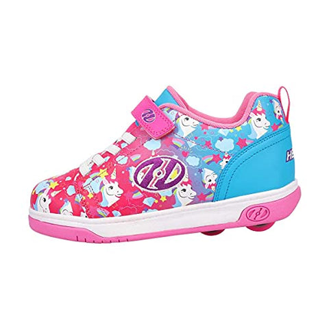 Heelys | Unicorn Trainers/ Shoes | Dual Up X2 | Neon Pink/Cyan/Purpl